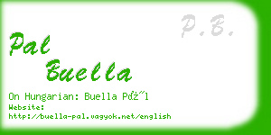 pal buella business card